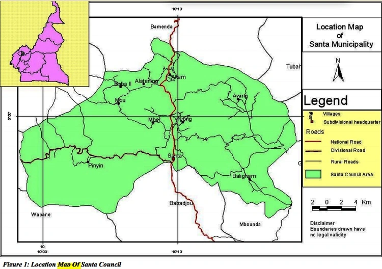 Map with Baligham on it